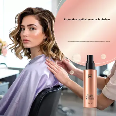 Publicité pour les soins capillaires modernes beiges sur les réseaux sociaux