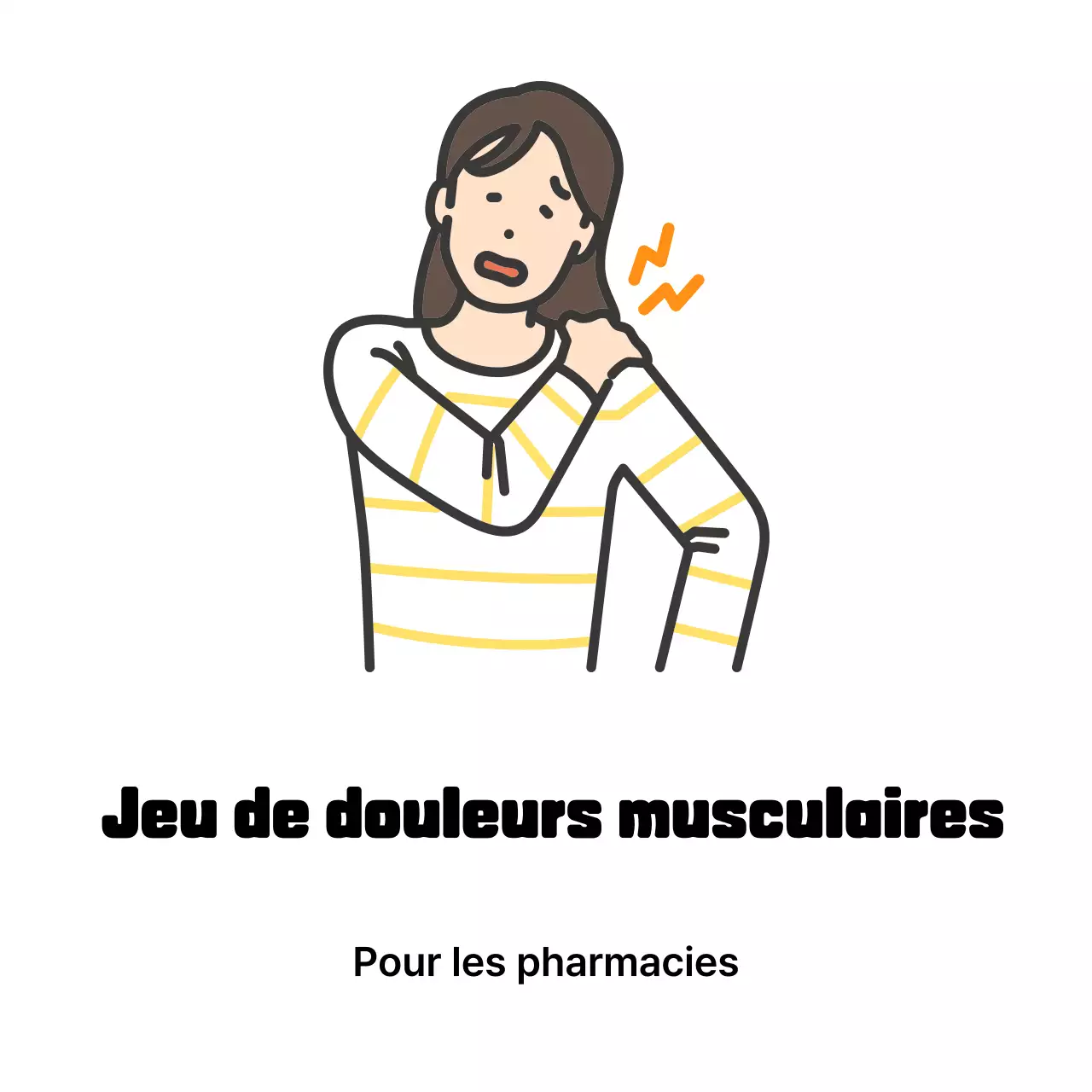 Publicité simple et blanche sur la santé