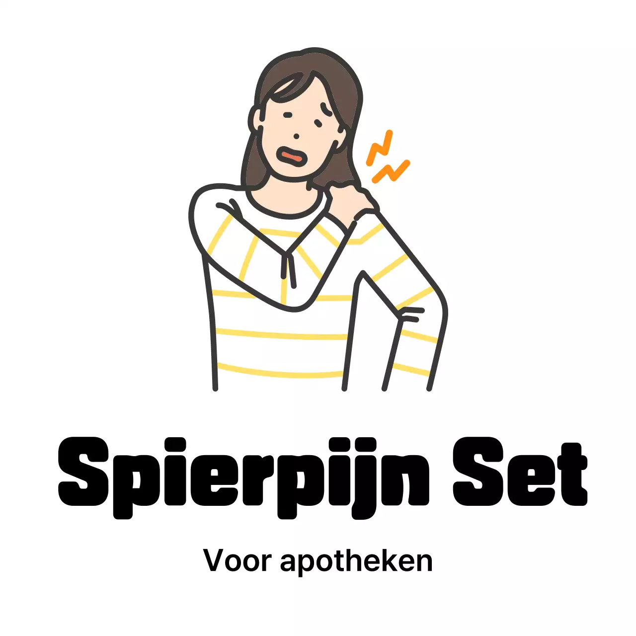 Witte Eenvoudige Gezondheidsadvertentie