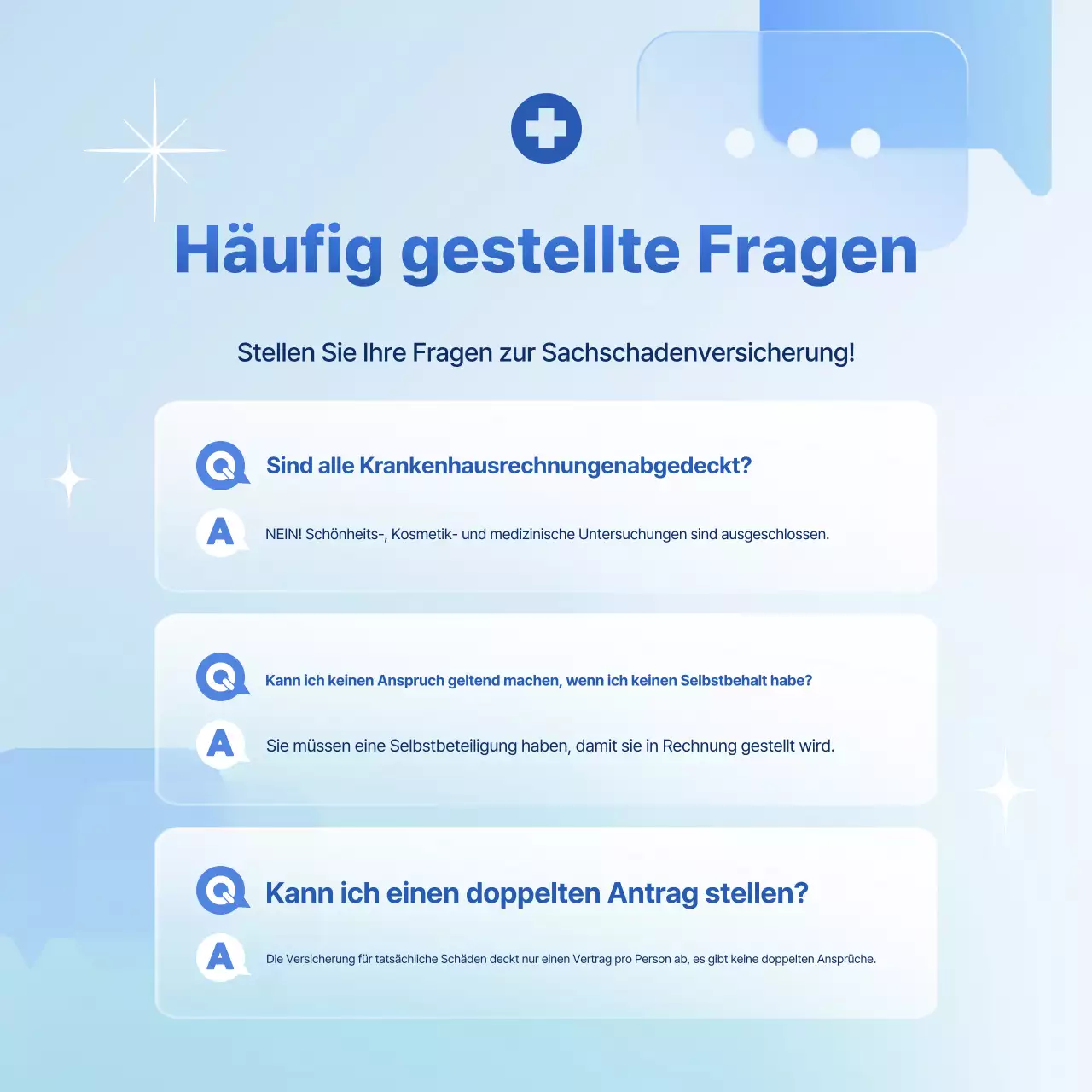 Sky Blue Modern Versicherungsleitfaden