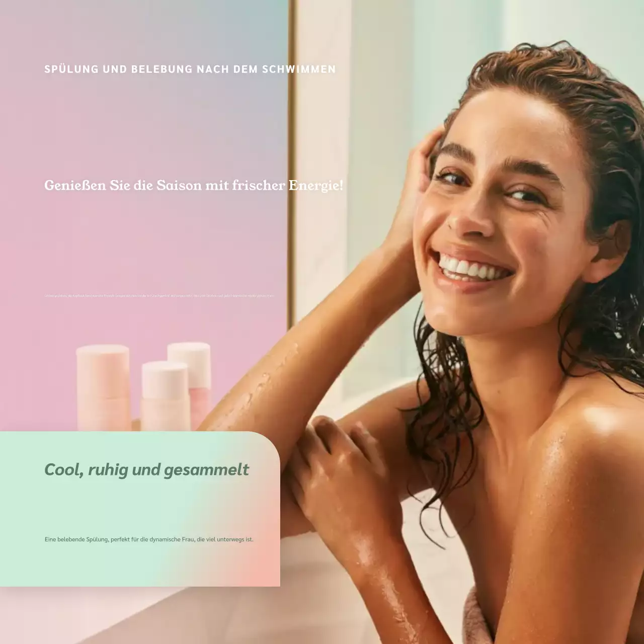 Mint Elegant Haircare Werbung Social Media Square