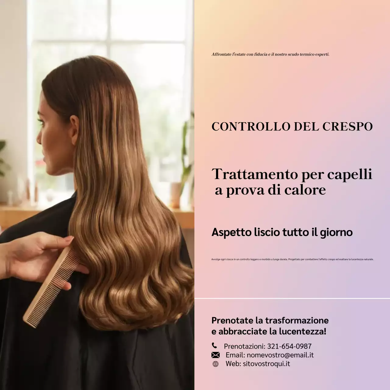 Pubblicità di Pink Modern Haircare sui social media