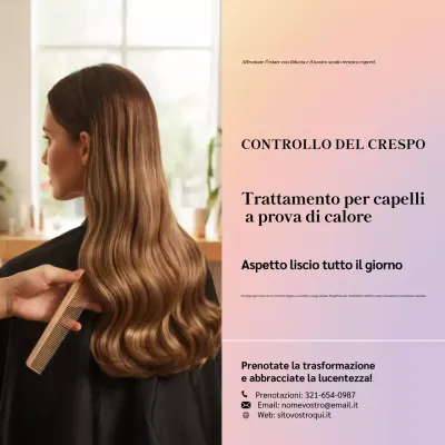 Pubblicità di Pink Modern Haircare sui social media