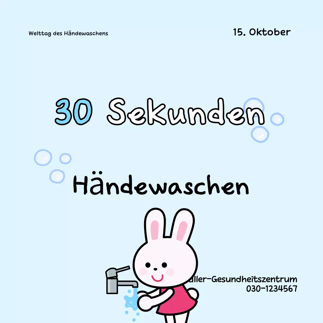 Sky Blue Baby-Handwaschkampagne