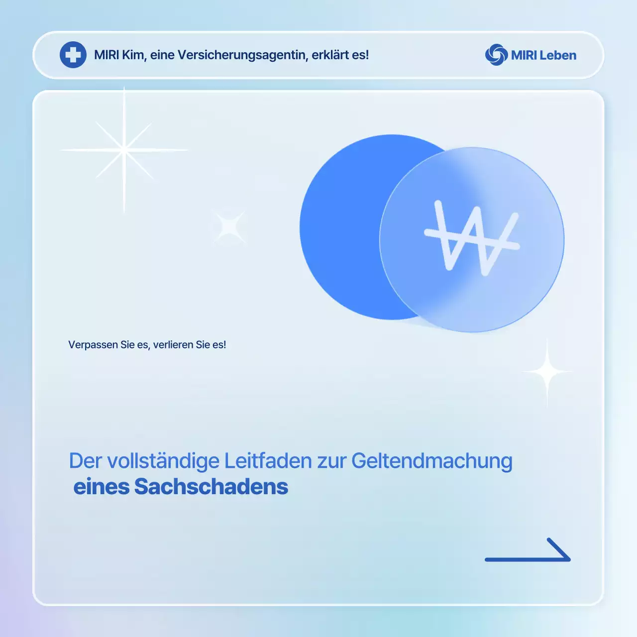 Sky Blue Modern Versicherungsleitfaden