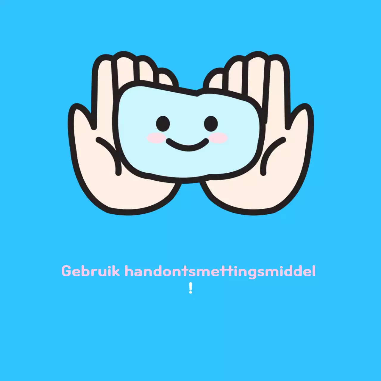 Hemelsblauwe babyhygiënecampagne