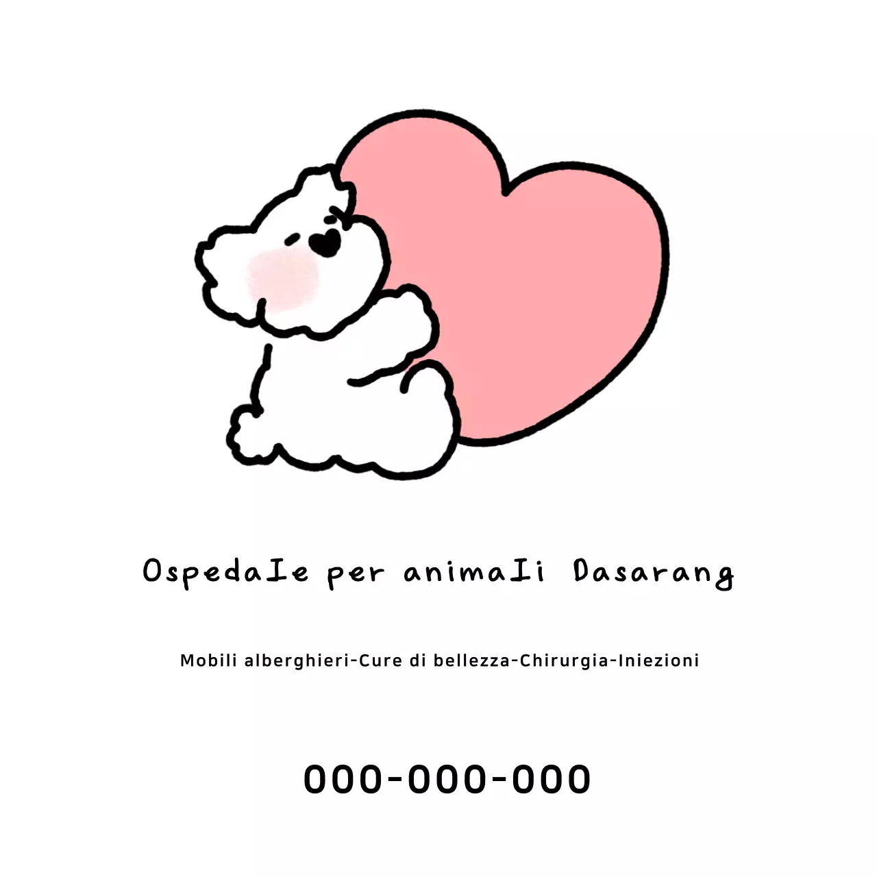 Promozione dell'ospedale per animali Pink Baby