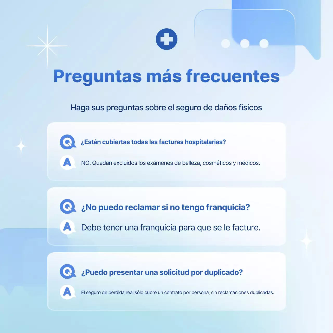 Guía de seguros moderna de Sky Blue