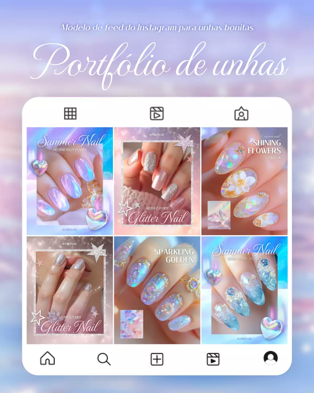 Portfólio de Nail Art da Yeon Bora Trend