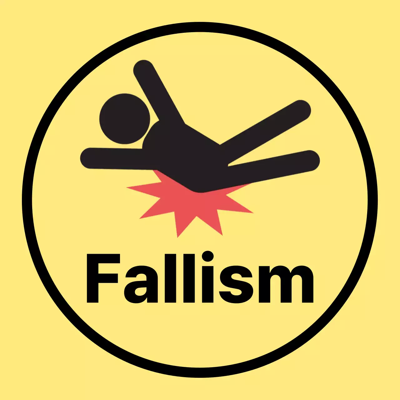 Cảnh báo nguy hiểm mùa thu đơn giản màu vàng