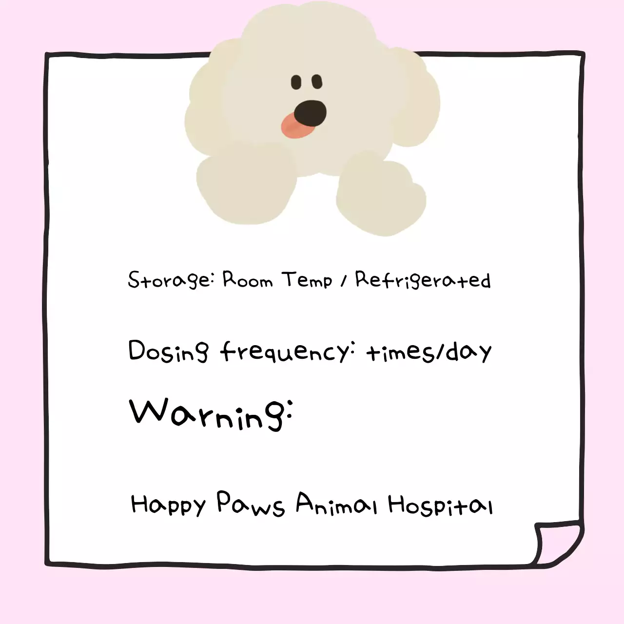 Ghi chú về phương pháp lưu trữ dễ thương của Pink Baby