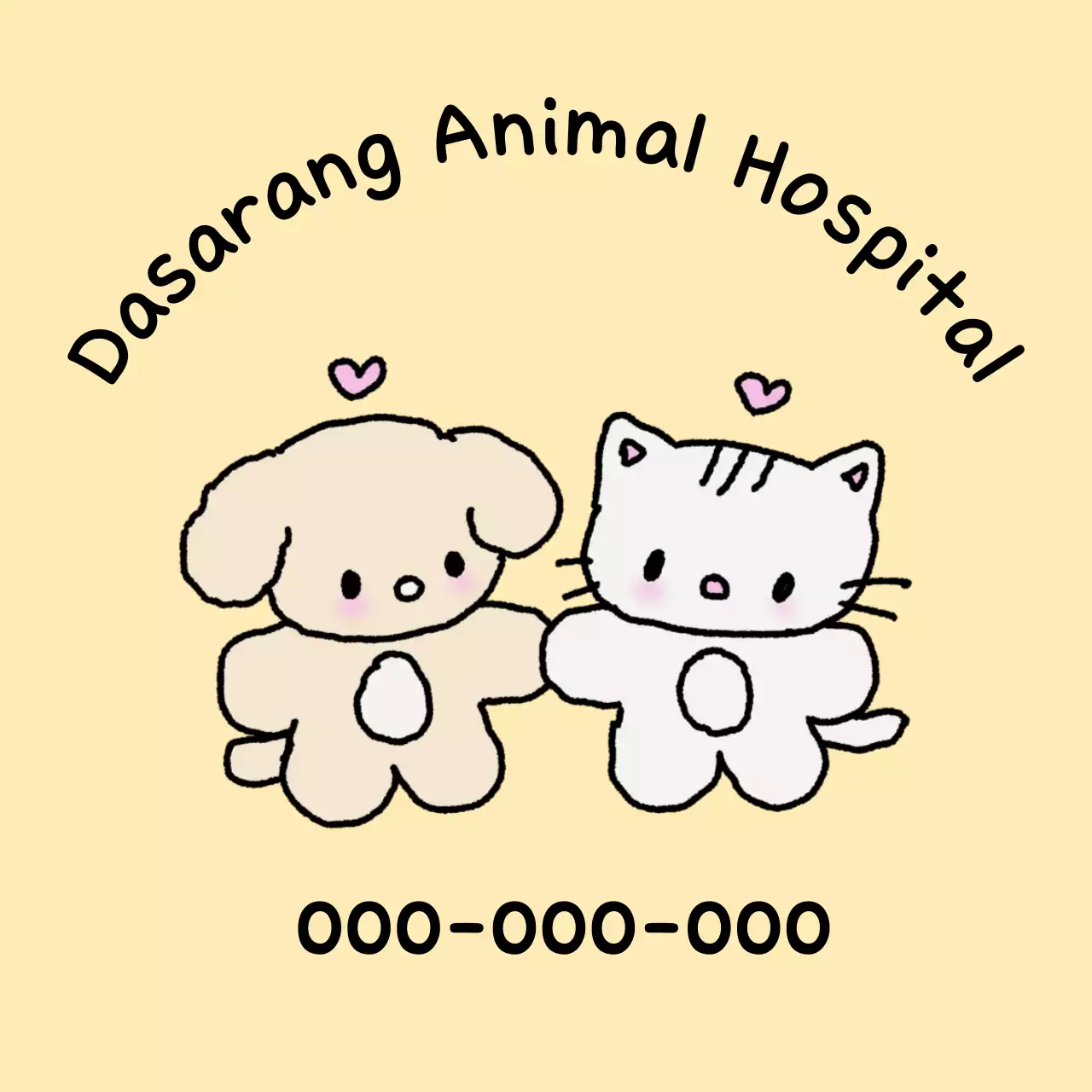 Promoción del Hospital Beige para Bebés Animales