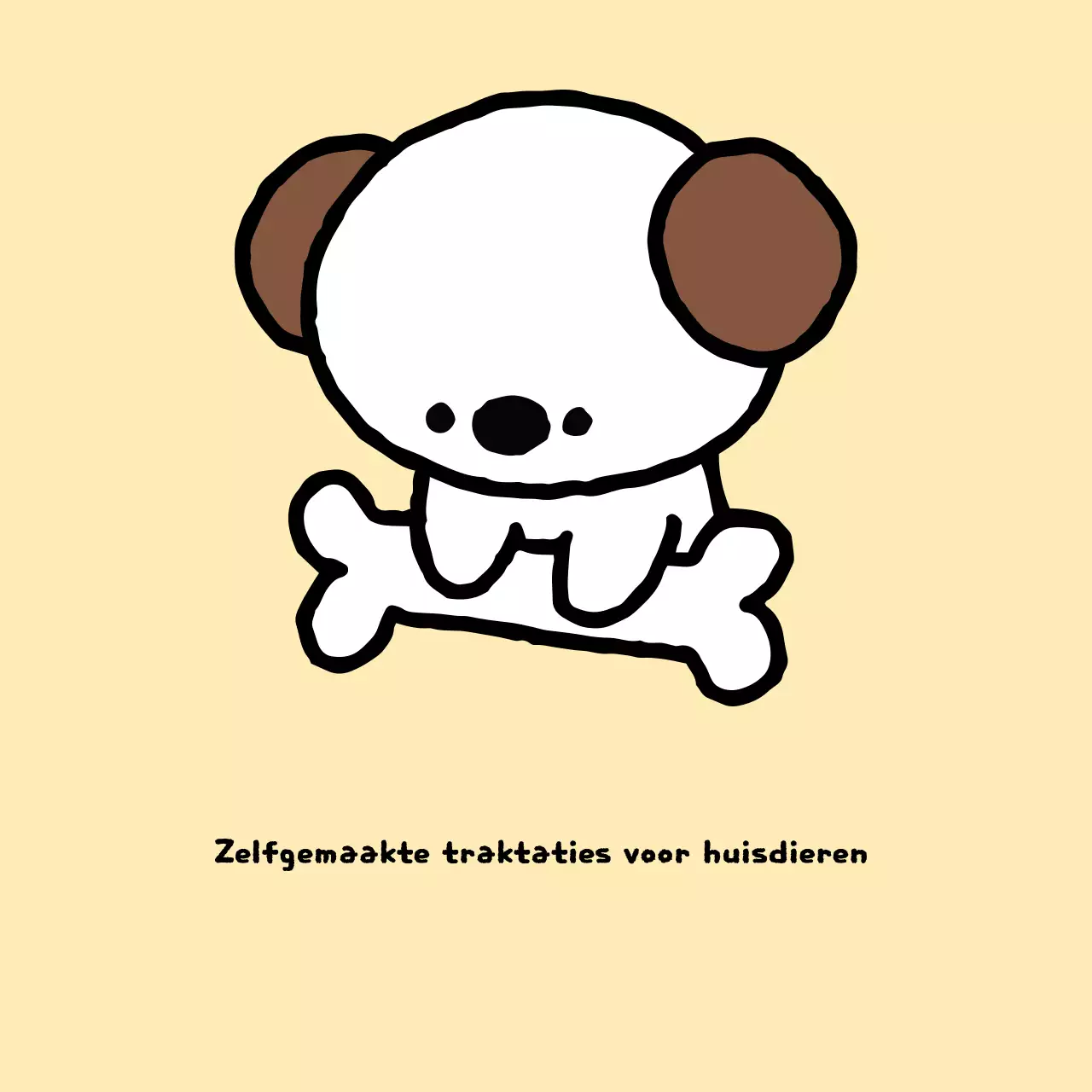 Beige baby-huisdieradvertentie