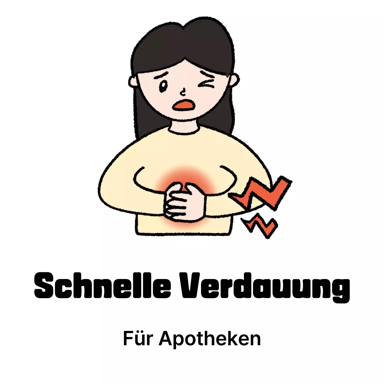 Schwarze Simple Health-Werbung