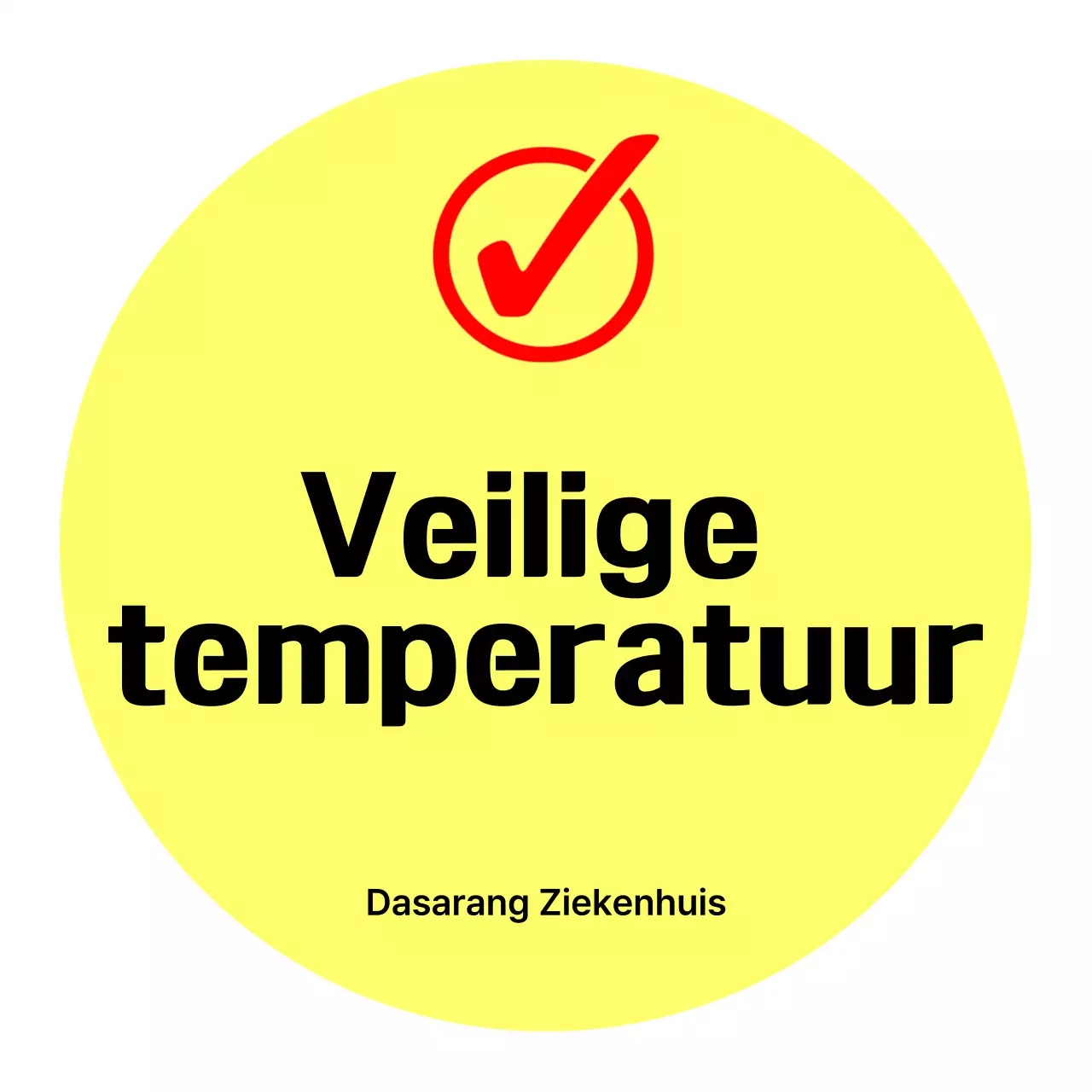 Gele Schone Gezondheidsveiligheidscampagne