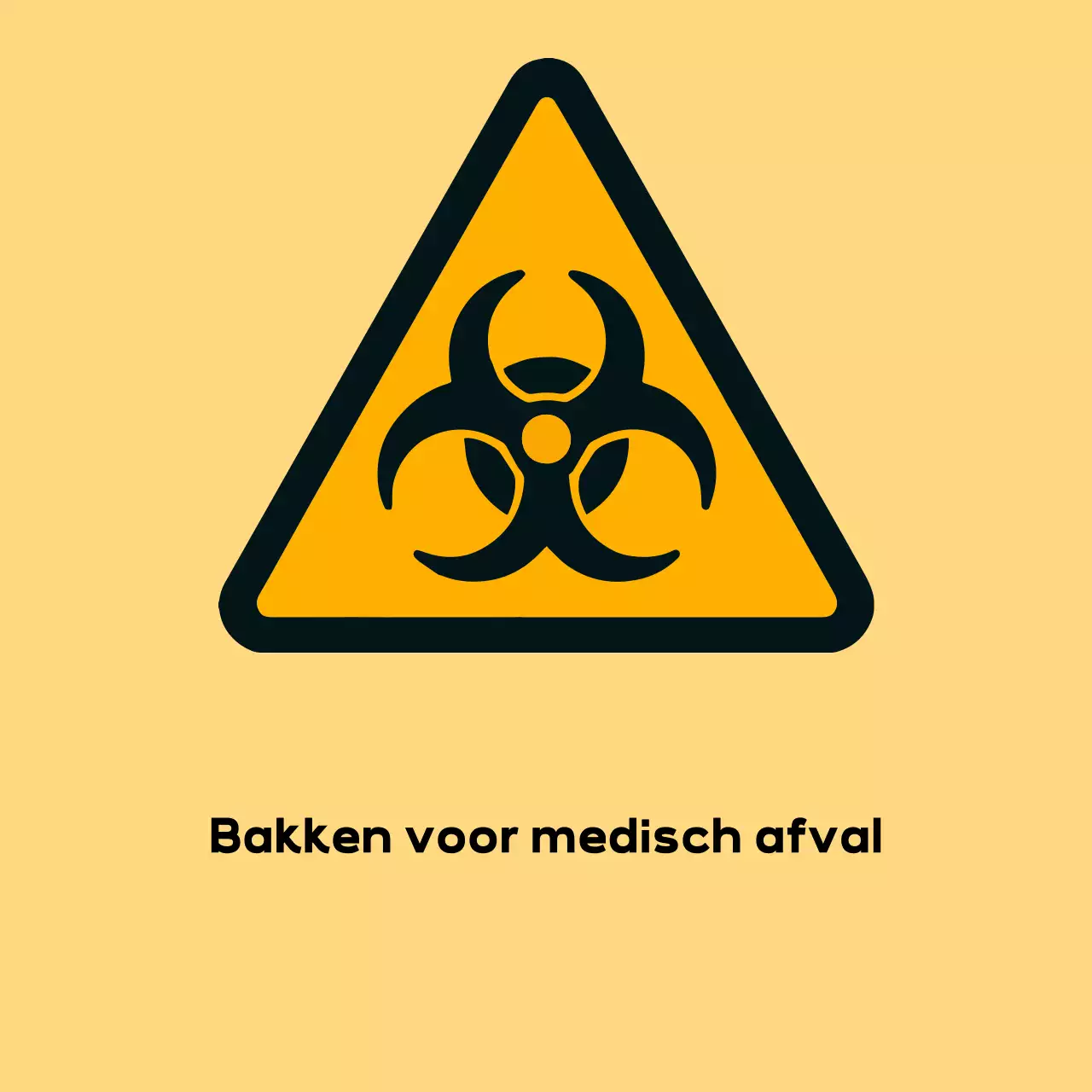 Gele eenvoudige veiligheidsrichtlijnen