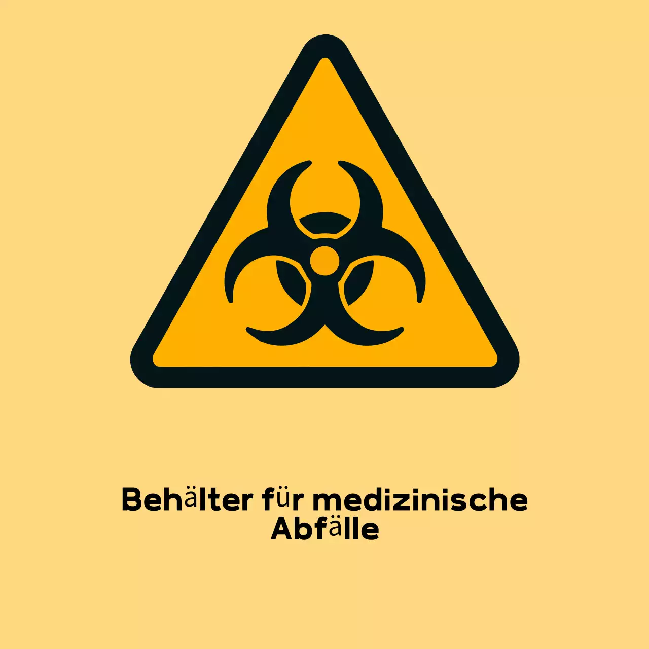 Gelbe einfache Sicherheitsrichtlinien