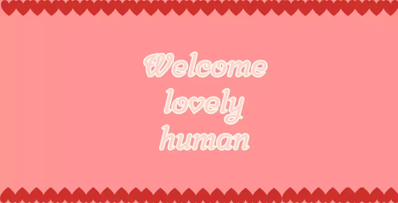 핑크 아기자기한 환영 카드