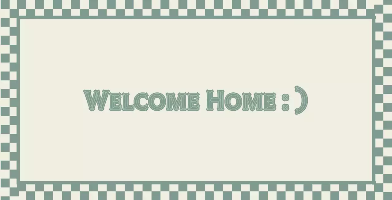 회색 심플 환영 인사