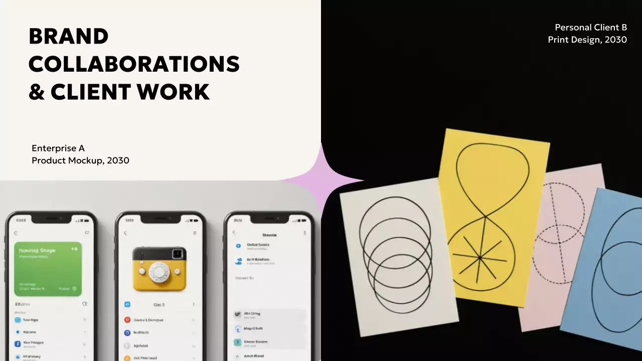 블랙 모던 디자이너의 포트폴리오