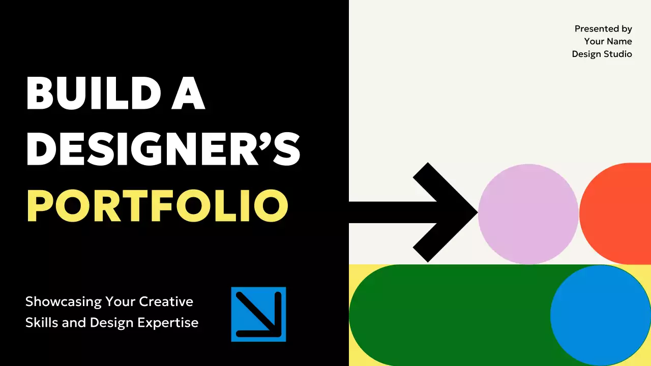 블랙 모던 디자이너의 포트폴리오