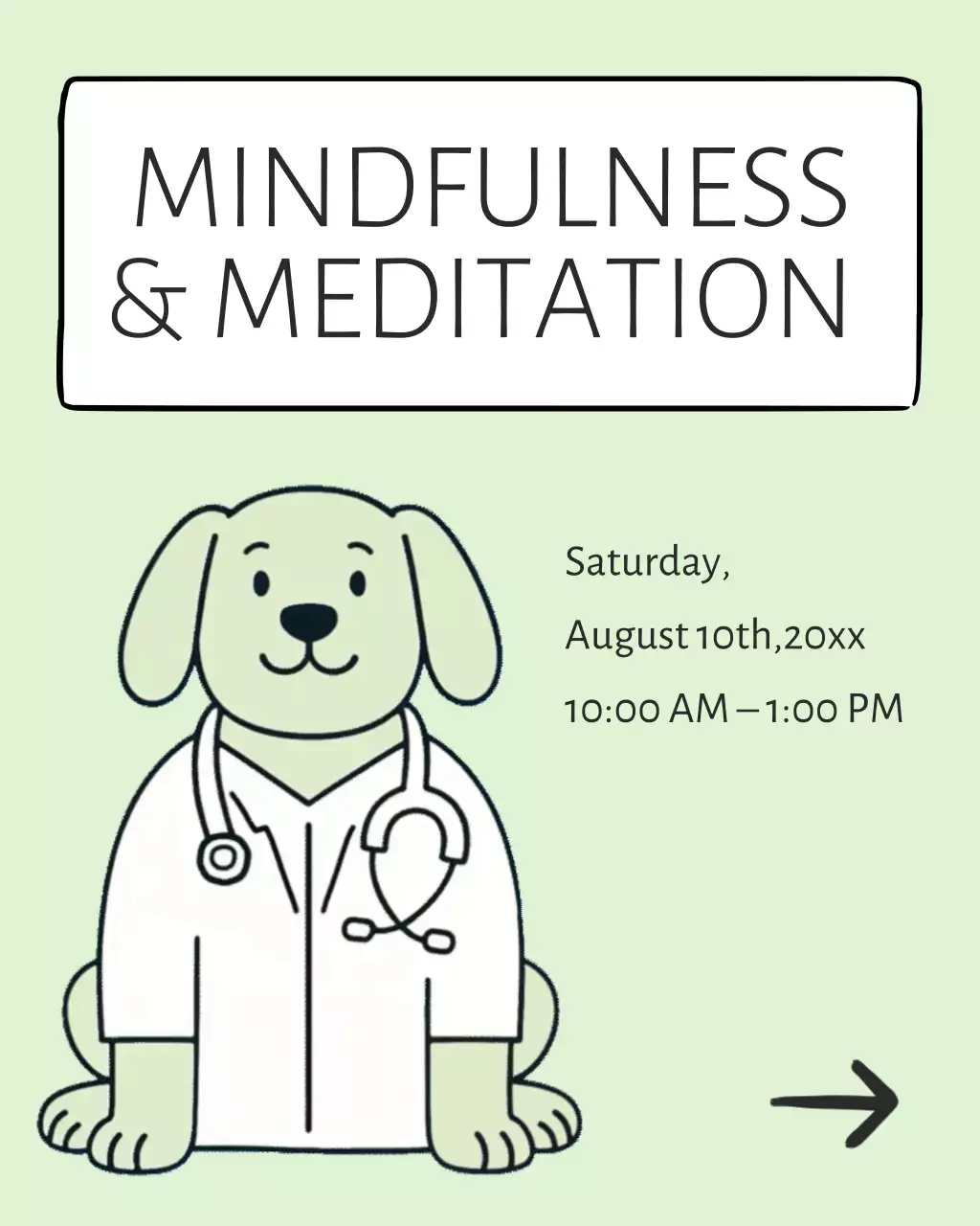 민트 미니멀 명상 이벤트 인스타그램 게시물