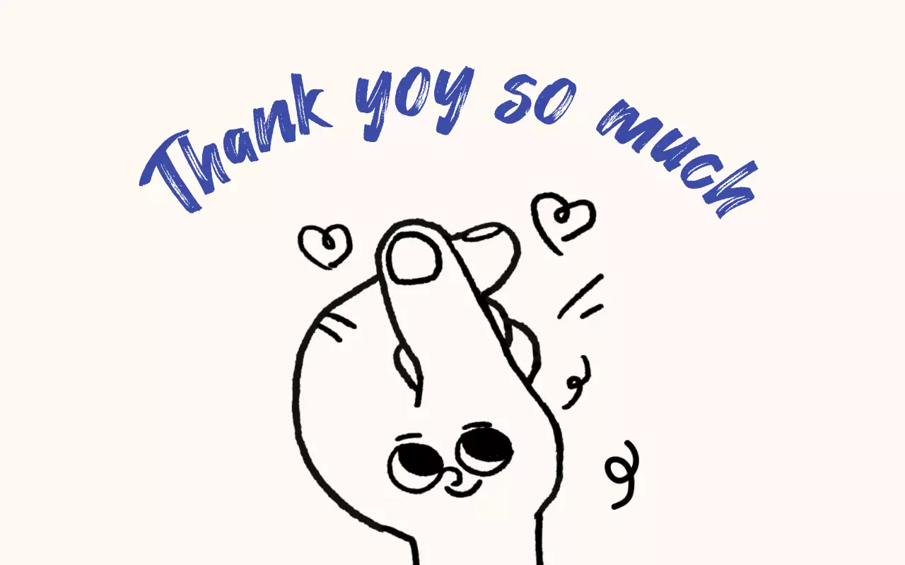 베이지 아기자기한 감사 엽서