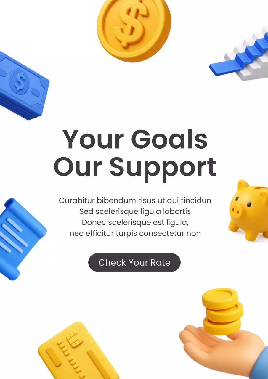 yellow modern finance advertisement