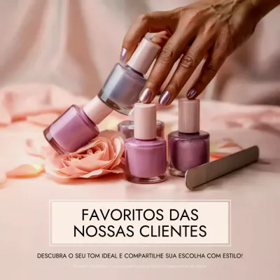 Postagem de promoção de beleza rosa elegante no Instagram