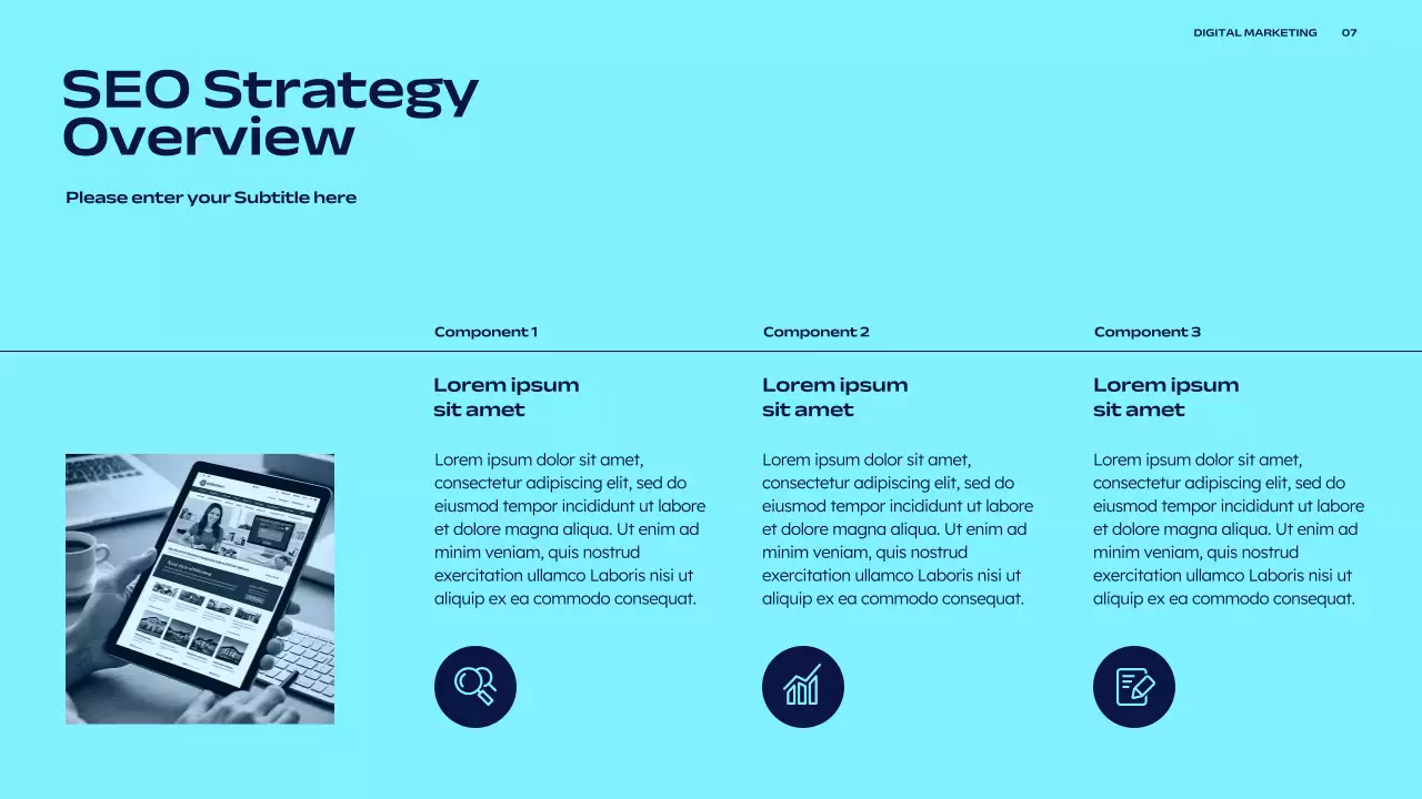 Navy Modern Marketing Presentation