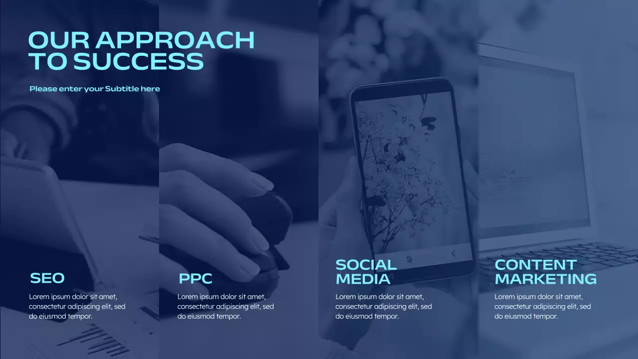 Navy Modern Marketing Presentation