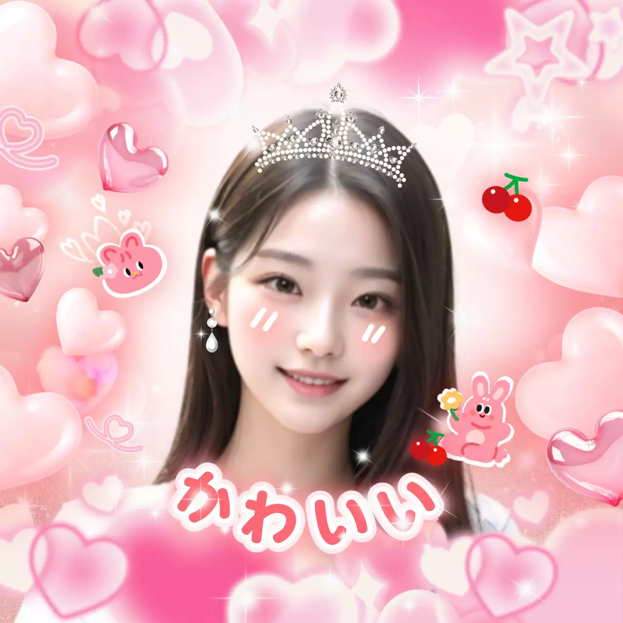 ピンク 赤 かわいいフリクラ グッズ