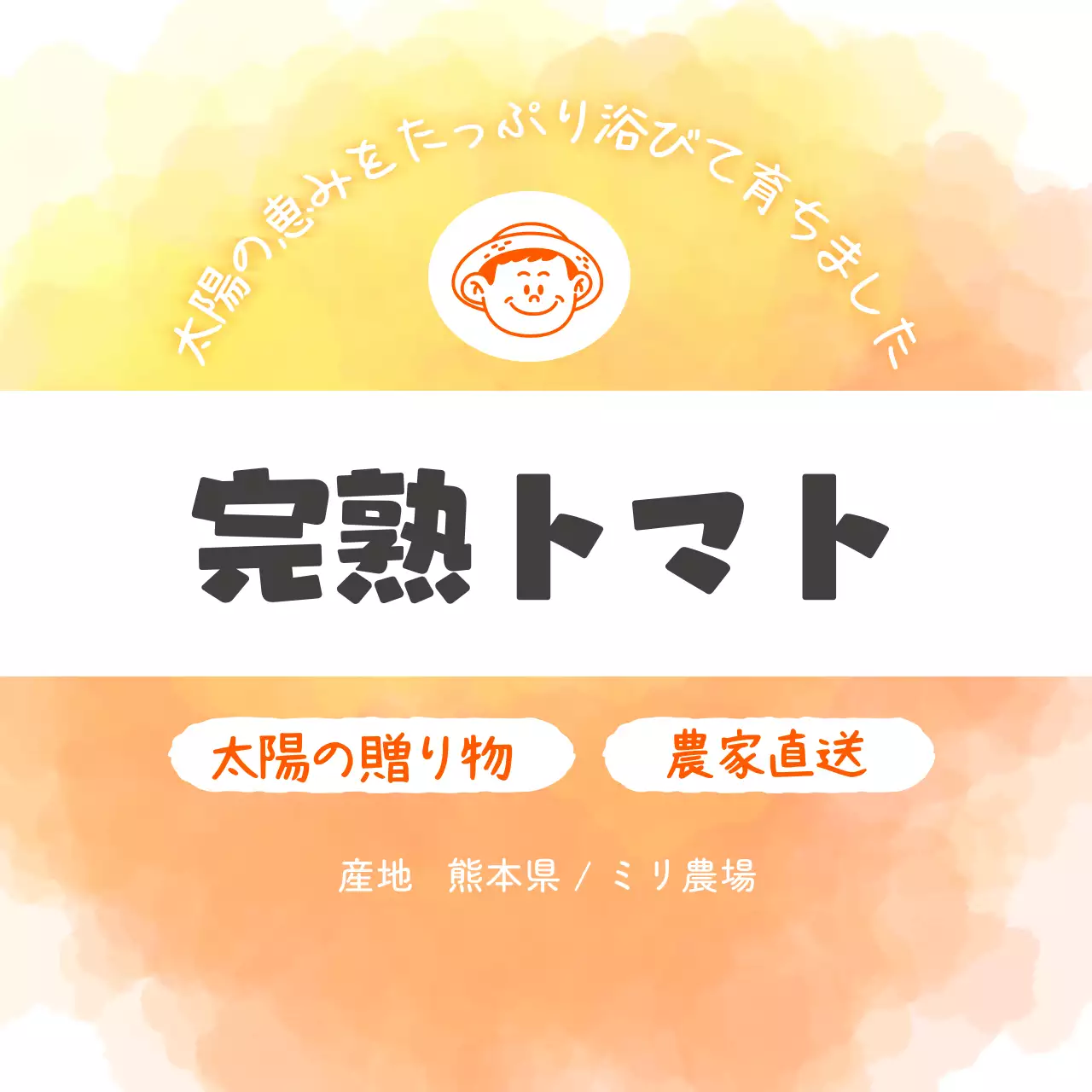 オレンジ シンプル 食品 ラベル シリーズフルーツテキスト