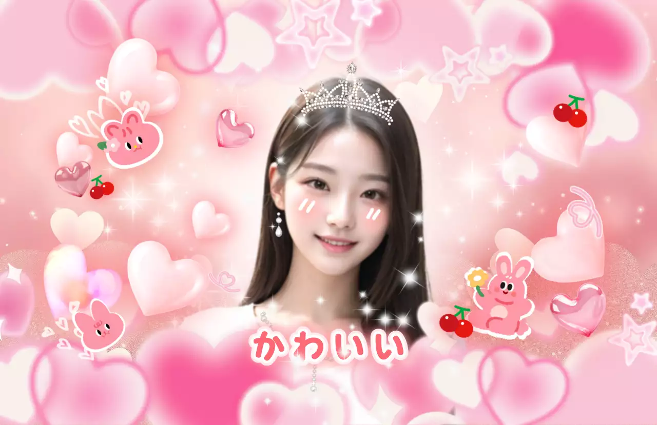 ピンク 赤 かわいいフリクラ グッズ