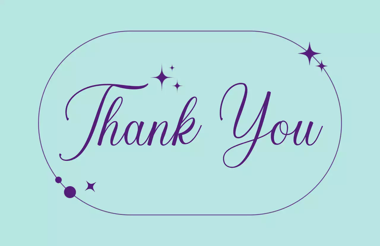 ミント 上品 感謝 カード 手書きサンキュー