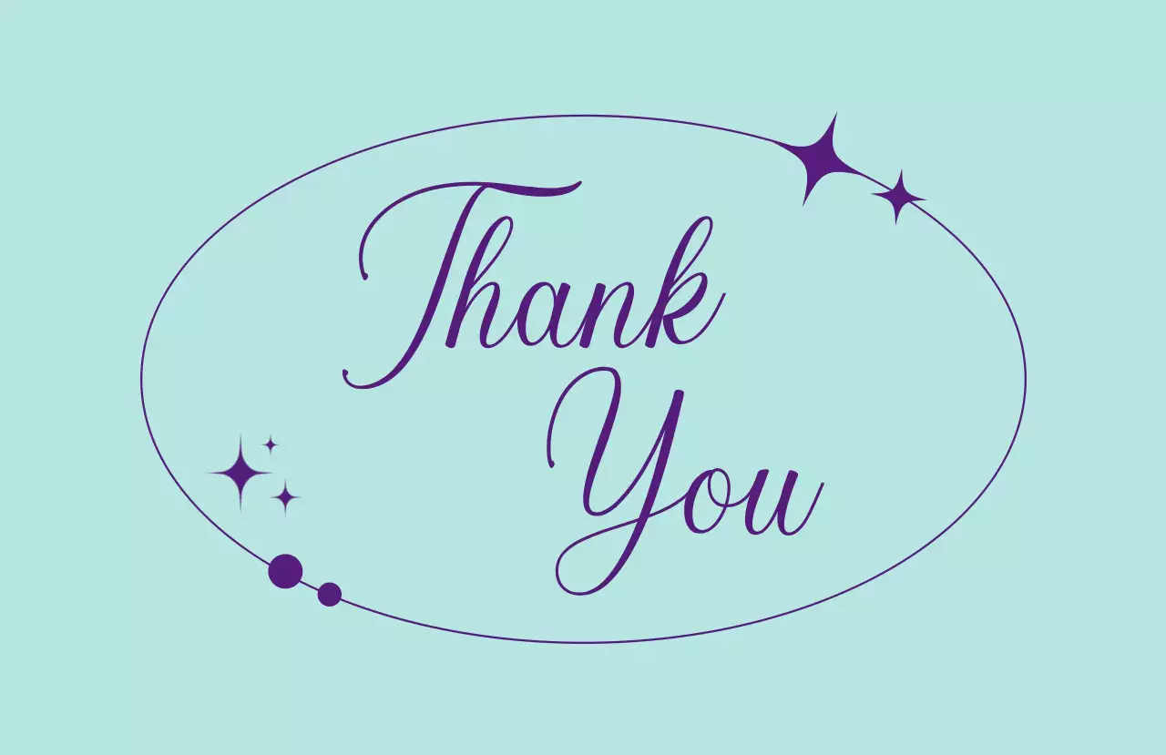 ミント 上品 感謝 カード 手書きサンキュー