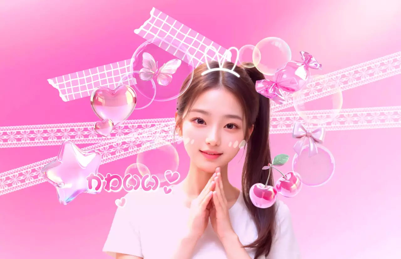 ピンク かわいい アイドル シール