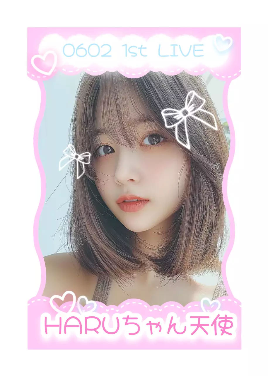 ピンク かわいい ライブ ポスター 推し活