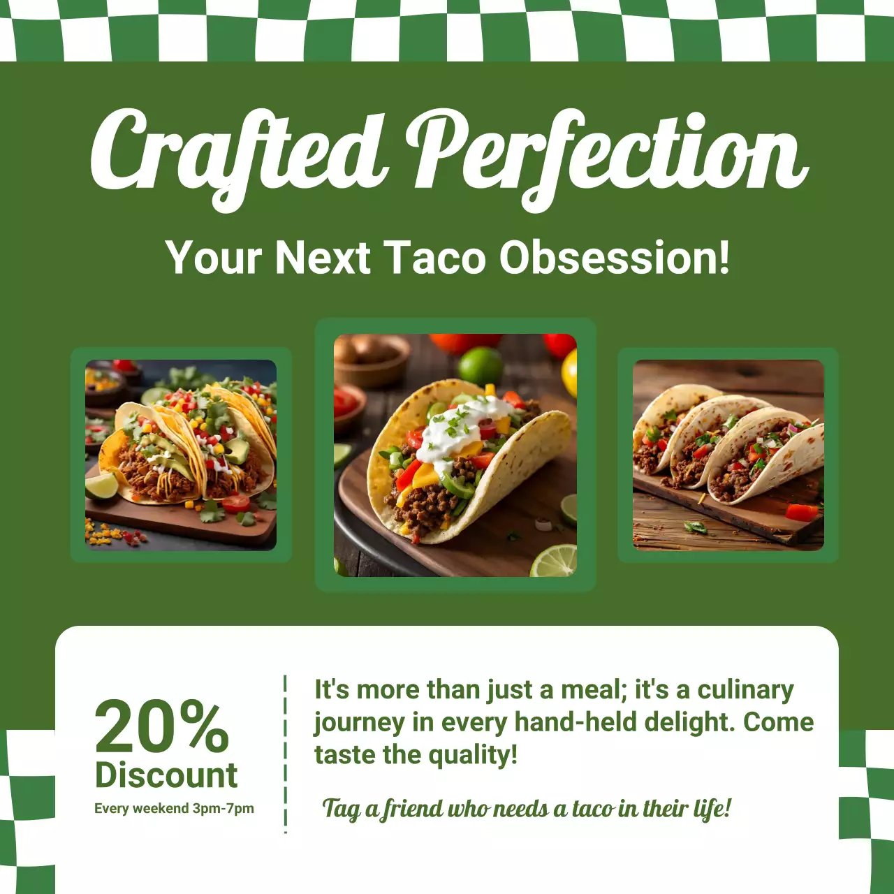 초록 깔끔 멕시칸 요리 프로모션