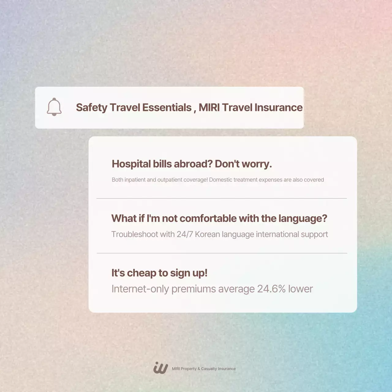 Iklan Asuransi Perjalanan Bersih Yeon Bora