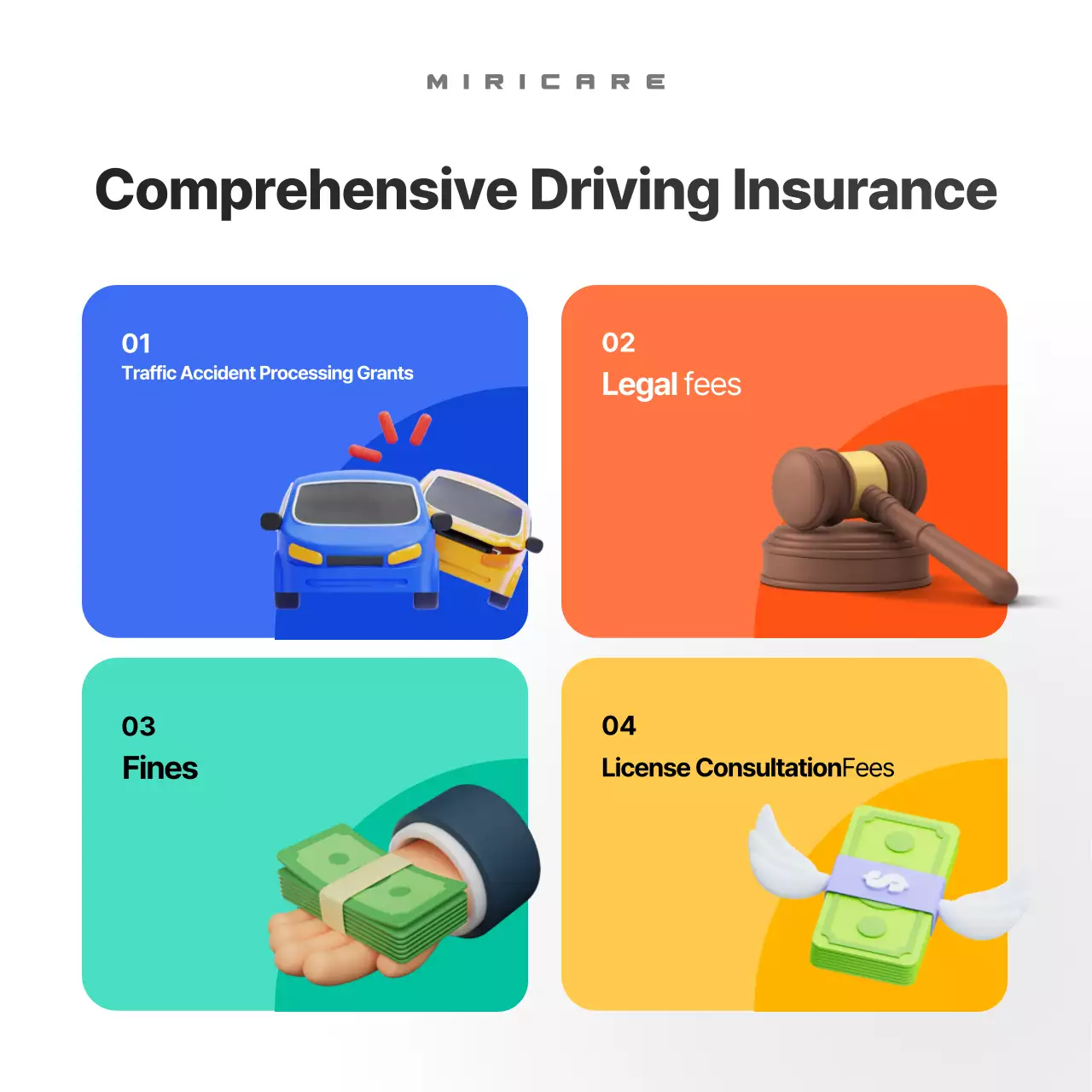 Anúncio de Seguro Moderno Azul