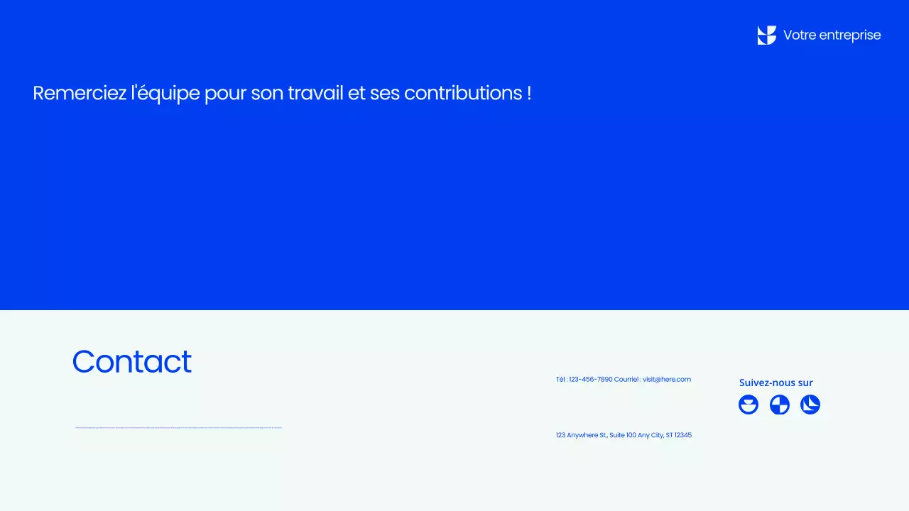 Présentation de la réunion publique Blue Professional
