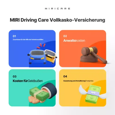 Blaue moderne Versicherungsanzeige