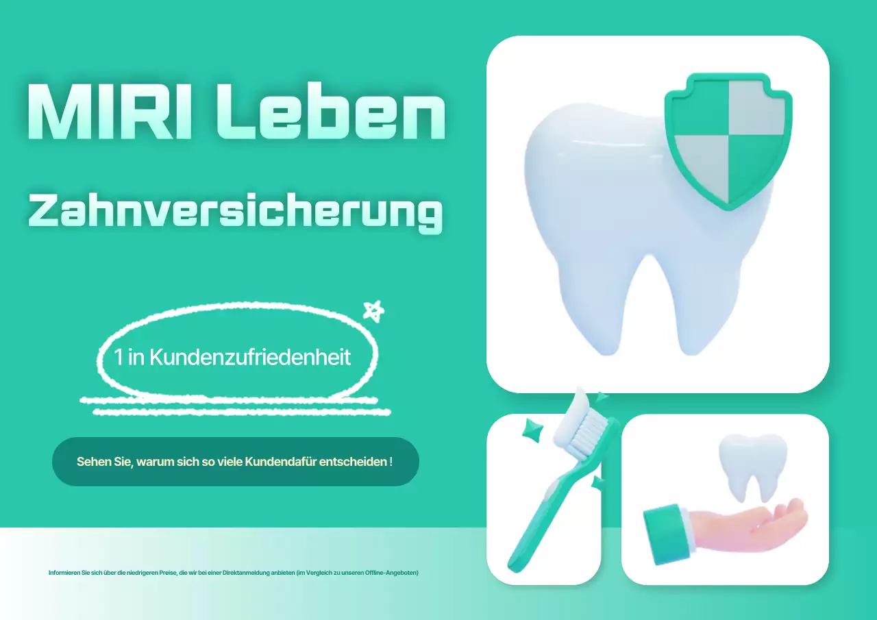 Mint Modern Versicherungsanzeige