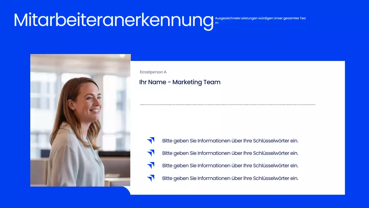 Blaue professionelle Town Hall Meeting Präsentation