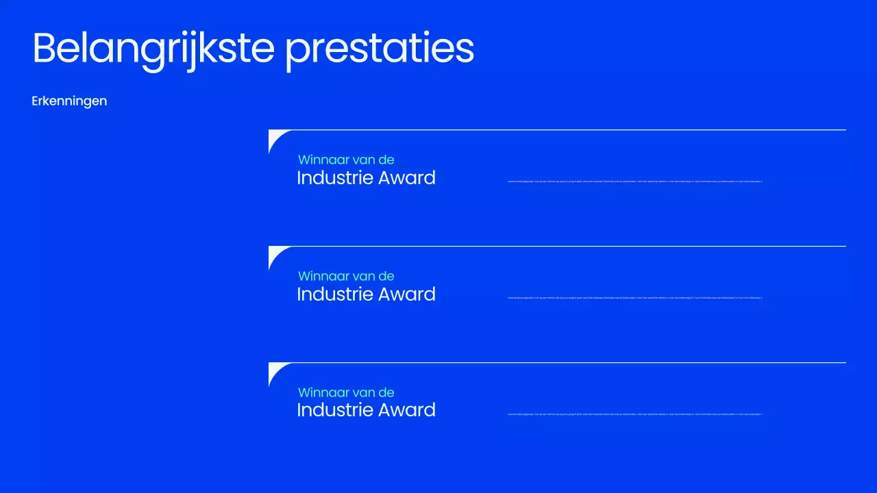 Presentatie van de Blue Professional Town Hall Meeting