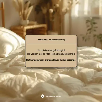 Beige moderne verzekeringsadvertentie