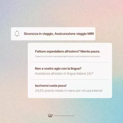 Pubblicità dell'assicurazione di viaggio Yeon Bora Clean