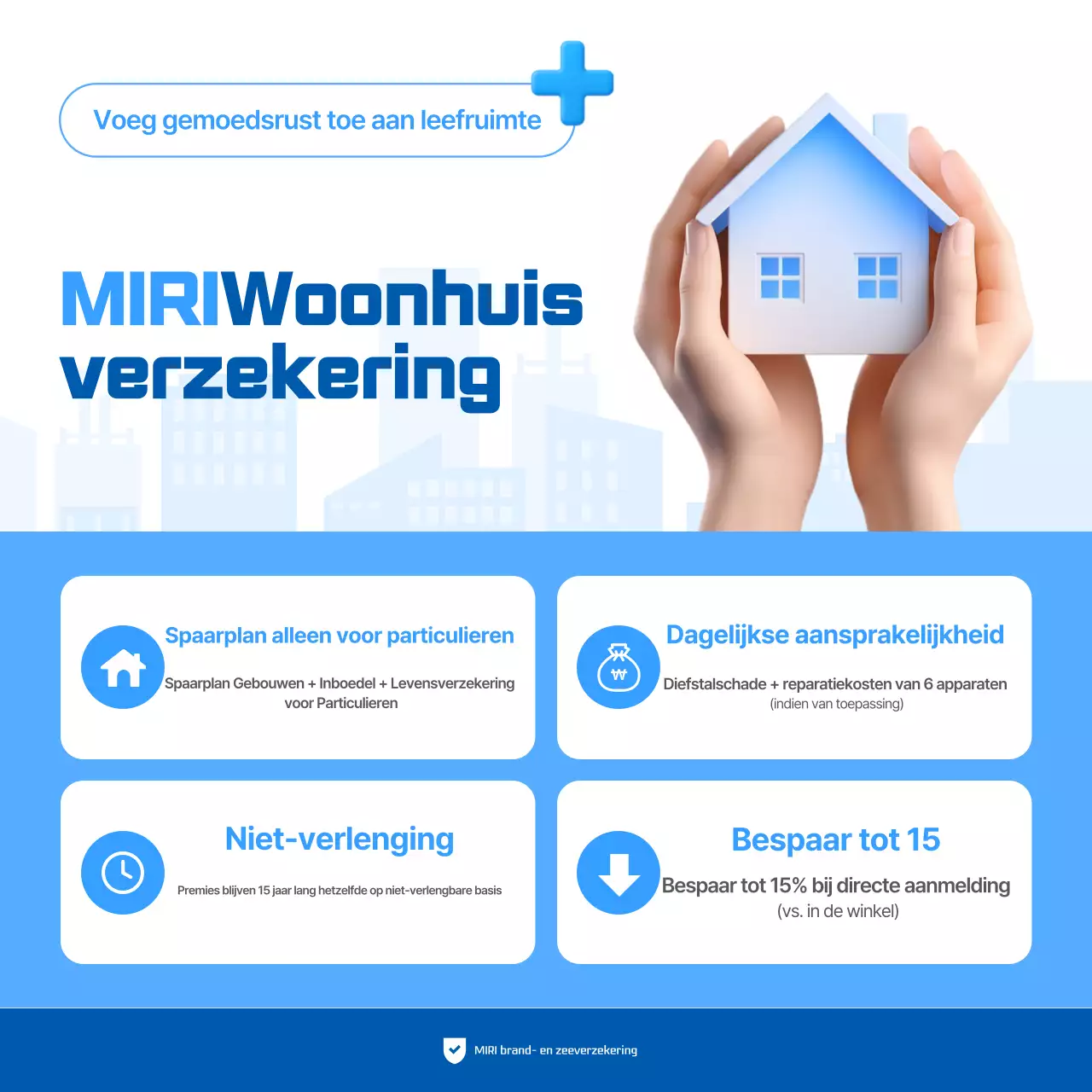 Advertentie voor Blue Modern Insurance