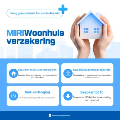 Advertentie voor Blue Modern Insurance